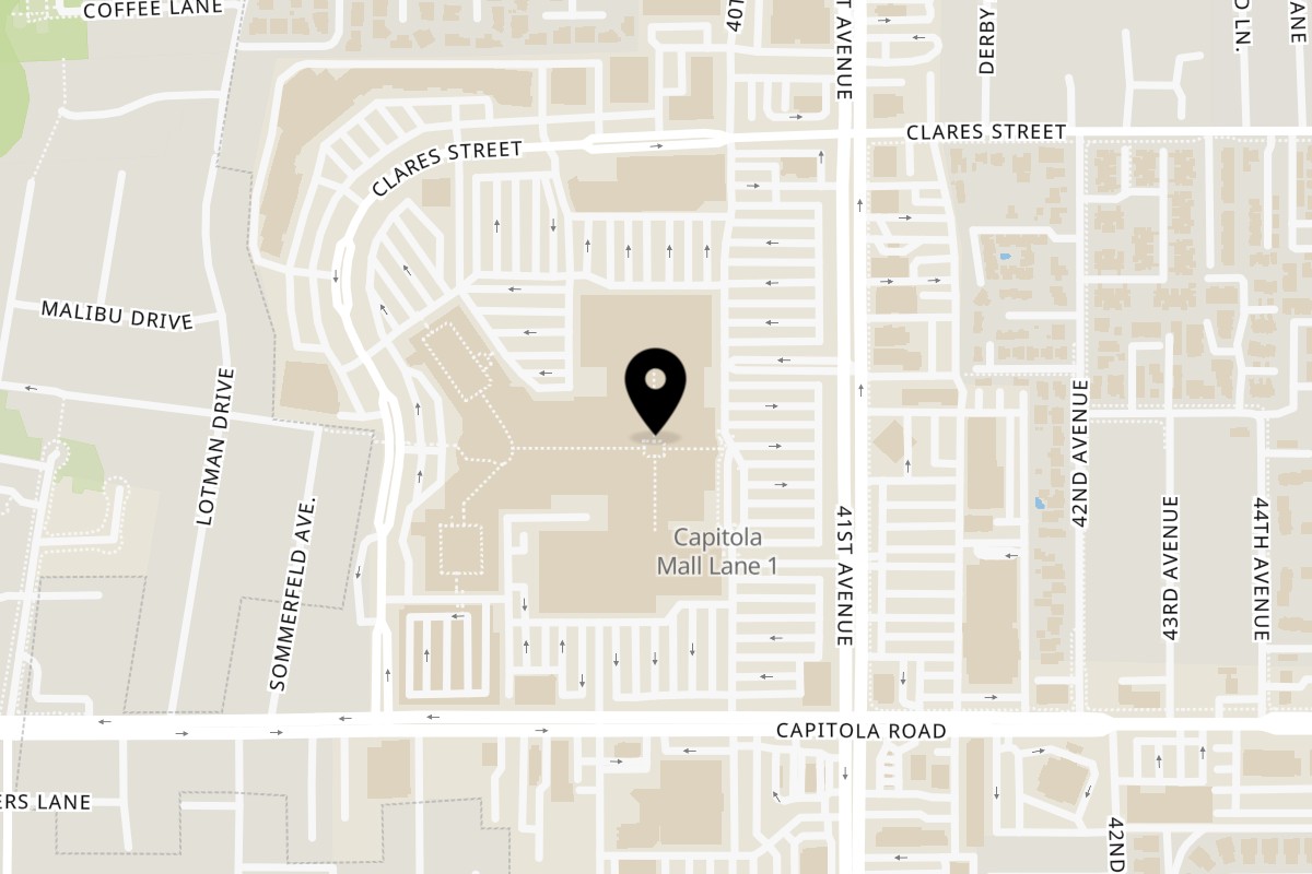 Map showing the location of Nashville Fire Chicken on 1855 41st Ave in Capitola